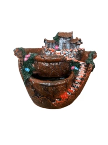 Multi-Layer Succulent Planter - Vintage Stone Pattern Flower Pot, Suitable For Home Garden Tabletop Decor