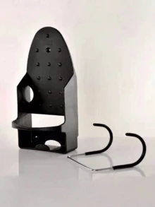 1 Iron Rack And Iron Hook Ironing Board Storage Rack, Universal Household Size, Iron Rack Ironing Board Hook Electric Iron Rack Storage, Household Ironing Hanger Rack Iron Rack Universal Size, Room Storage, Household Wall Rack, Wall Mounted Iron Rack - White - View 9