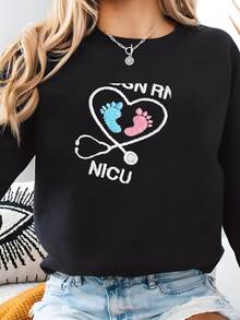 Women Sports Sweatshirts - Black - View 2
