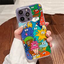 Funda para teléfono con estampado de animales, colorida y adorable, de una sola pieza, hecha de material TPU+PC transparente, compatible con carga inalámbrica magnética, a prueba de golpes, resistente a arañazos, compatible con iPhone 17 Pro Max/17/17 Pro/17/11/12/12 Pro/12 Plus/13/13 Pro/13 Plus/13 Pro Max/14/14 Plus/14 Pro/14 Pro Max/15/15 Plus/15 Pro/15 Pro Max/16/16 Plus/16 Pro/16 Pro Max/16e, S25 Ultra/S24 Plus/S23+/S22/A35/A55/A15/A16/A36/A56/A26/A54/S25 Edge - transparente - Ver 4