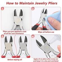 6 piezas Alicates para hacer joyería + 1 caja de almacenamiento de madera, que incluye alicates de punta redonda, alicates de punta plana, alicates de punta afilada, juego de alicates para joyería artesanal con estante de madera, suaves y sin rebabas, adecuados para manualidades con cuentas, exhibición y empaque de alicates de joyería, bandeja de almacenamiento de alicates de joyería, kit de herramientas DIY