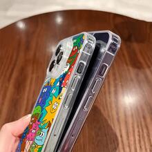 Funda para teléfono con estampado de animales, colorida y adorable, de una sola pieza, hecha de material TPU+PC transparente, compatible con carga inalámbrica magnética, a prueba de golpes, resistente a arañazos, compatible con iPhone 17 Pro Max/17/17 Pro/17/11/12/12 Pro/12 Plus/13/13 Pro/13 Plus/13 Pro Max/14/14 Plus/14 Pro/14 Pro Max/15/15 Plus/15 Pro/15 Pro Max/16/16 Plus/16 Pro/16 Pro Max/16e, S25 Ultra/S24 Plus/S23+/S22/A35/A55/A15/A16/A36/A56/A26/A54/S25 Edge - transparente - Ver 7