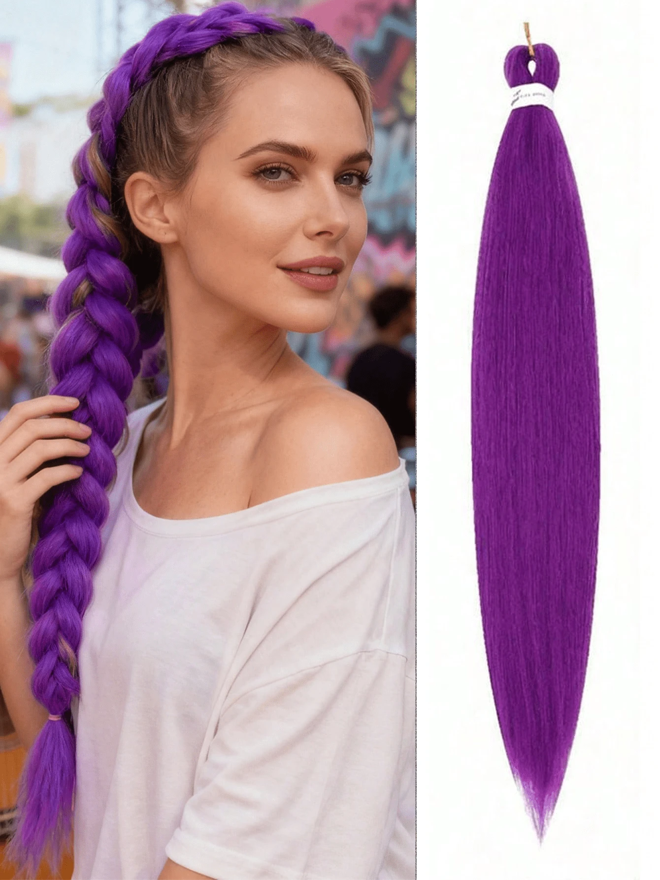 18/20/24/28/32/36 Inch Long Braiding Hair Extensions, Jumbo Box Braids Synthetic Hair, Yaki Texture Kanekalon Braiding Hair - Multicolor - View 1