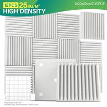 [Studio Essential] Acoustic Panels Series - 12 Pieces (12"X12"X1"/2" Double Thickness) Soundproofing Foam - Eliminate Background Noise For Podcasters/Musicians - Studio-Grade Sound Insulation Material - Multicolor - View 13
