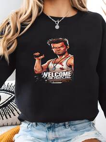 Women Sports Sweatshirts - Black - View 1