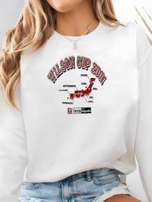Women Sports Sweatshirts - White - View 1