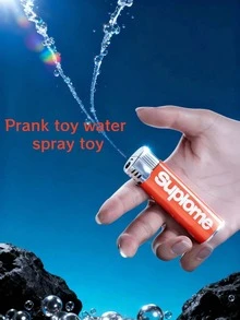 1pc Creative Prank Toy Water Gun, Lighter Shaped Mini Water Gun, Funny Gag Gift! Halloween Decoration