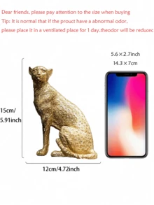 1 tượng báo đốm nằm phục bằng nhựa kiểu cổ điển, thích hợp trang trí phòng học, sảnh, văn phòng, khách sạn. - Nhiều màu - Xem 8