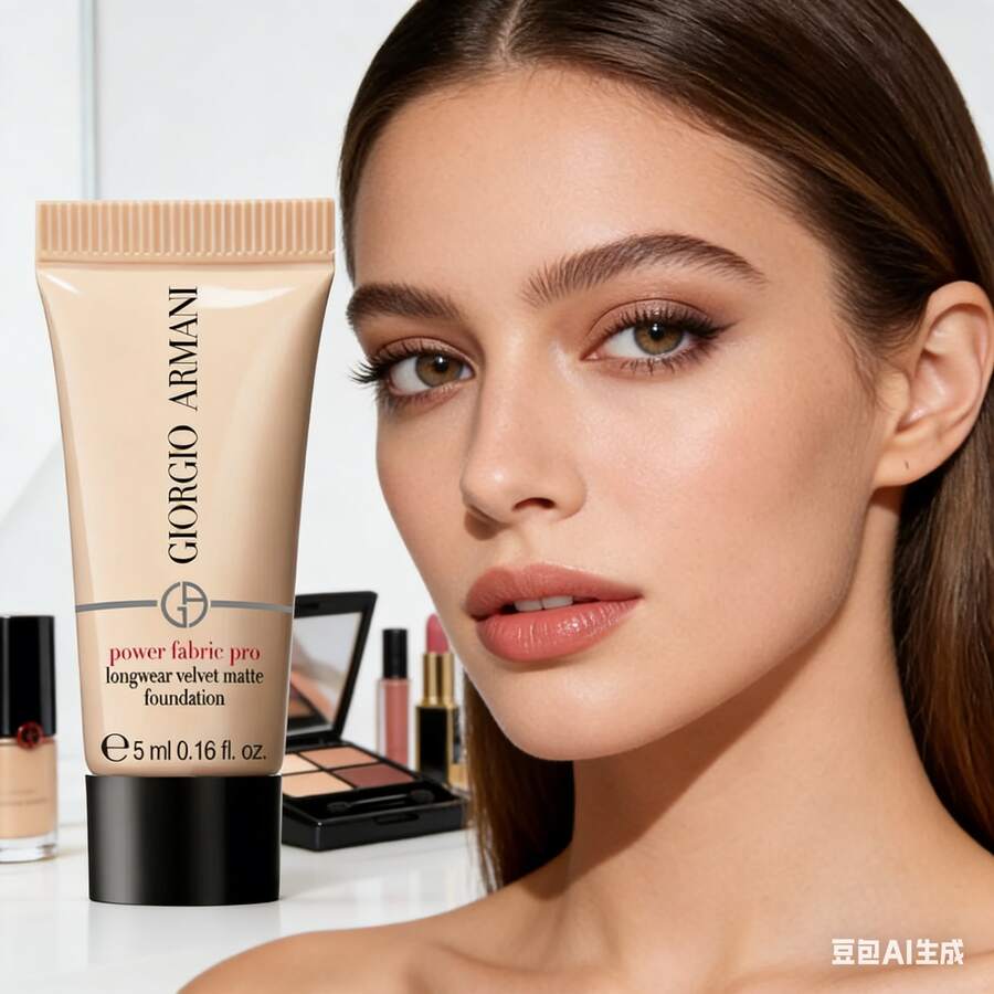 Giorgio Armani Velvet Matte Foundation Shade 1.5, 5ml Long-Lasting Full Coverage Oil-Control Liquid Makeup - Nude - View 1