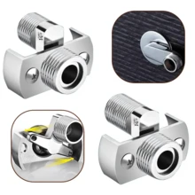 Brass Universal Faucet Adapter Set, Metal Bend Angle Joint Connector, Shower Valve Adjustment Elbow, Mixed Water Tap Universal Extension For Bathroom Shower, No-Electricity Required, European And American Thread Standard