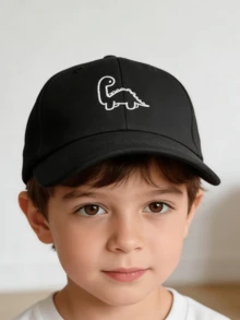 Toddler Dinosaur Embroidery Baseball Cap, Adjustable Sun Protection Hat, Fashionable & Minimalist, Suitable For Spring & Summer - 1PC - View 8