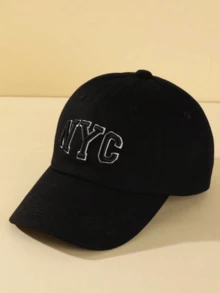 Children's Baseball Cap, Outdoor Sun Protection, Minimalist Embroidered Letter Design, Versatile Snapback Hat, Spring/Summer - 1PC - View 4