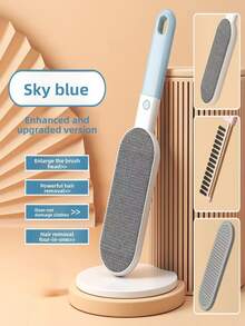 1pc Lint Remover, Dust & Hair Removal With Retractable Storage Box, Household Pet Hair Static Brush, Dual-Sided Lint Brush, Pet Hair Remover - Light Grey - View 11