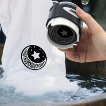 1 Piece Of Desimei 42MM Custom Circular Logo Icon Seal, Clothing Name Seal, Clothing Label Seal, Personalized Family And Friend Gifts, Clothing Seal, Clothing Logo Seal, Washable Fabric Label Seal, Washable Label, Clear Printing, High-Quality Carving, Long-Lasting Ink - Multicolor - View 7