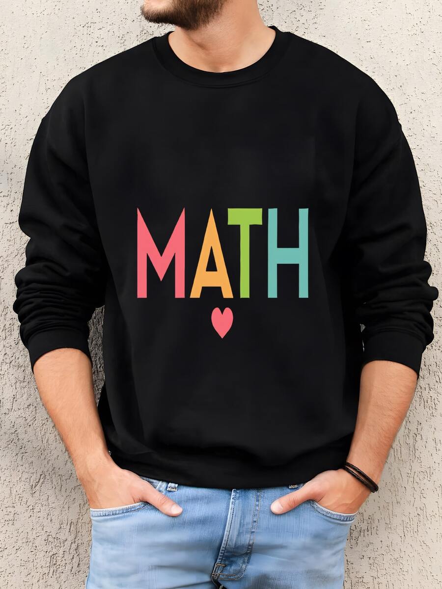 Hombres Camisa Amante De Matemáticas, Es Un Buen Día Para La Camisa De Matemáticas, Camisa Del Profesor De Matemáticas, Regalo Del Profesor De Matemáticas, Regalo De Regreso A La Escuela, Regalo Del Estudiante, Tee De Matemáticas Sudadera - Negro - Ver 1