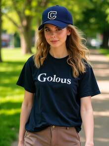 1顶男女通用26字母可调节棒球帽，休闲透气遮阳帽，适合春夏日常室内外穿着 - 藏蓝色 - 查看 3