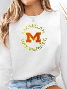 Vintage Michigan Wolverines Sombrero Gorra Hombres Osfa Morta Nwot 90s Sudadera - Blanco - Ver 2