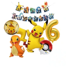 Decoration Set, Cartoon Theme Birthday Party Decorations, Foil Balloons For Birthday Holiday Events, Decoration Set, Indoor & Outdoor Decor, Photo Backdrop Supplies - Multicolor - View 10