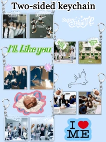 2-In-1 Reversible Ill-It Album Keychain, Bag/Car Charm, Collectible, Birthday Gift, Party Favor - Multicolor - View 3