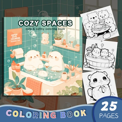 1PC Premium Cartoon-Themed Stress-Relieving Coloring Book, Featuring Beautiful And Intricate Designs – An Ideal Gift For Couples, Friends, Colleagues, And Family Members, Helping To Relax The Mind And Stimulate Creativity (Upgraded Version, Containing 25 Pages Of Thick, High-Quality Paper).