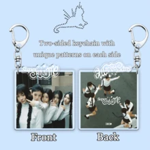 2-In-1 Reversible Ill-It Album Keychain, Bag/Car Charm, Collectible, Birthday Gift, Party Favor - Multicolor - View 14