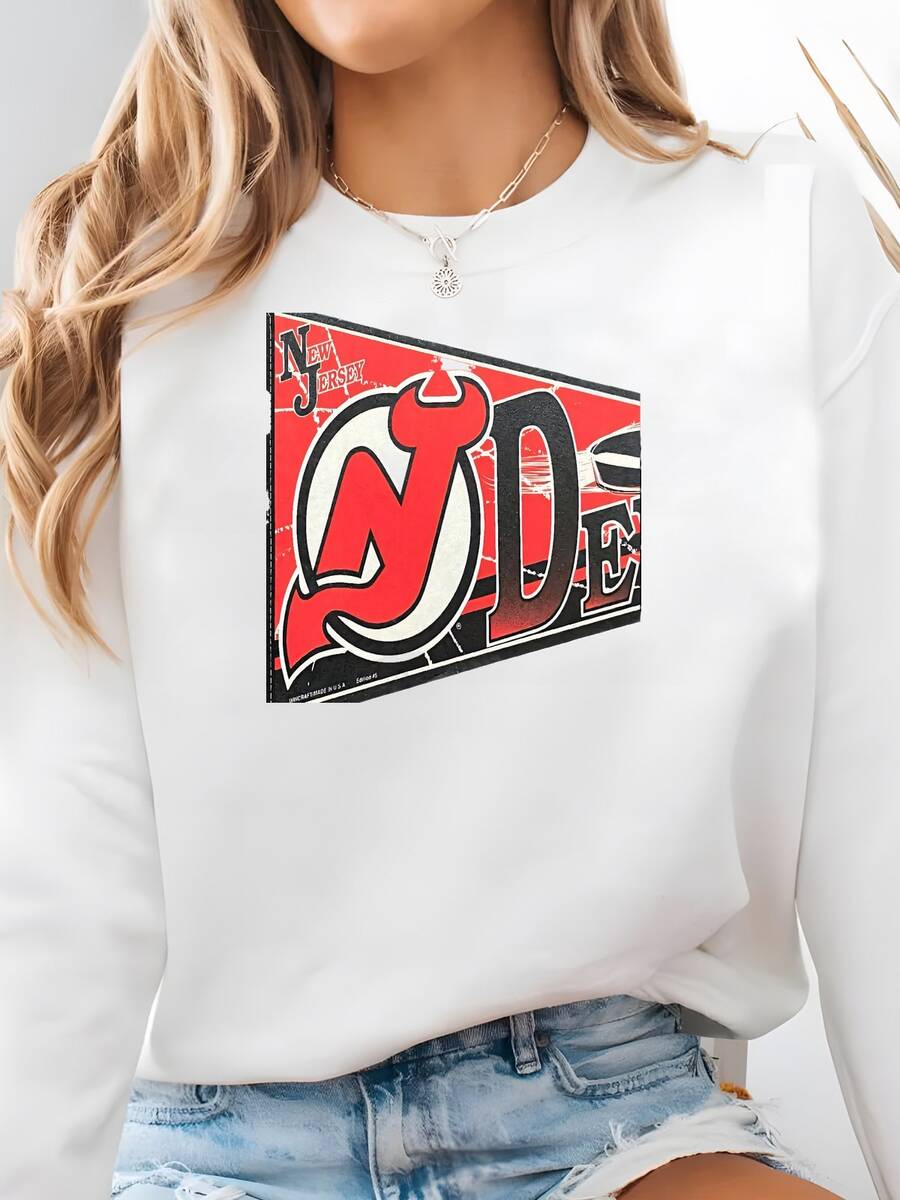 Women Plus Size Sports Sweatshirts - White - View 1