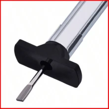 1. 25 mm universell precisionsdäckmönsterdjupmätare - Tillverkad av ABS-material, ett bekvämt och lättanvänt verktyg för att utvärdera skicket på bildäck, modellbilsdäck och cykeldäck.