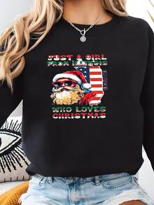Camiseta De Navidad Santa Claus Tee Camiseta De Navidad Para Mujeres Illinois Camiseta De Navidad Regalos De Navidad Para Su Usa Camiseta De Navidad Camisetas De Navidad 2023 Sudadera - Negro - Ver 2