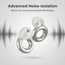Nút bịt tai chống ồn bằng silicon, được mạ điện hoàn toàn mới, kèm theo 3 kích cỡ nút tai thay thế khác nhau, có thể giặt được, thoải mái và không gây đau, có thể tái sử dụng. - nhiều màu - Xem 10