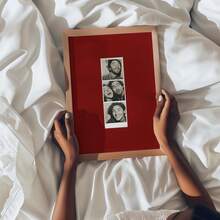 Custom Photo Booth Template, Red Photo Strip Mat 2x3, Personalized Photo Print, Custom Matting, Editable Canva Template, Digital Download - Multicolor - View 5