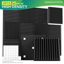 [Studio Essential] Acoustic Panels Series - 12 Pieces (12"X12"X1"/2" Double Thickness) Soundproofing Foam - Eliminate Background Noise For Podcasters/Musicians - Studio-Grade Sound Insulation Material - Multicolor - View 12