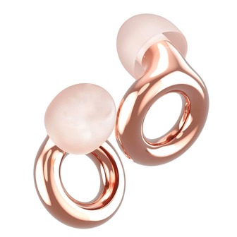 Brusreducerande silikonöronpropp, helt ny elektropläterad hantverksskicklighet, levereras med utbytbara öronkuddar i 3 olika storlekar, tvättbara brusreducerande öronproppar för sömn, bekväma och smärtfria, återanvändbara