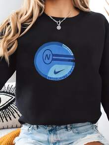 Women Sports Sweatshirts - Black - View 2