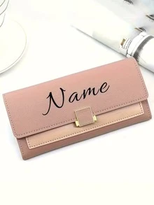 1个定制女士钱包和卡包，非常适合作为情人节、母亲节、返校季、毕业礼物、婚礼新娘礼物和周年纪念礼物。女士迷你钱包，旅行必备证件夹，身份证夹。