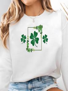Women Sports Sweatshirts - White - View 1