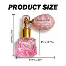 1pc Refillable Glitter Powder Spray Bottle With Airpump (DIY Refill Bottle), Pressing Spray Perfume Bottle, Portable Travel Pearlescent Makeup Mist - Multicolor - View 5