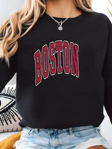 Women Sports Sweatshirts - Black - View 1