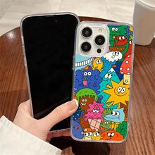 Funda para teléfono con estampado de animales, colorida y adorable, de una sola pieza, hecha de material TPU+PC transparente, compatible con carga inalámbrica magnética, a prueba de golpes, resistente a arañazos, compatible con iPhone 17 Pro Max/17/17 Pro/17/11/12/12 Pro/12 Plus/13/13 Pro/13 Plus/13 Pro Max/14/14 Plus/14 Pro/14 Pro Max/15/15 Plus/15 Pro/15 Pro Max/16/16 Plus/16 Pro/16 Pro Max/16e, S25 Ultra/S24 Plus/S23+/S22/A35/A55/A15/A16/A36/A56/A26/A54/S25 Edge - transparente - Ver 3