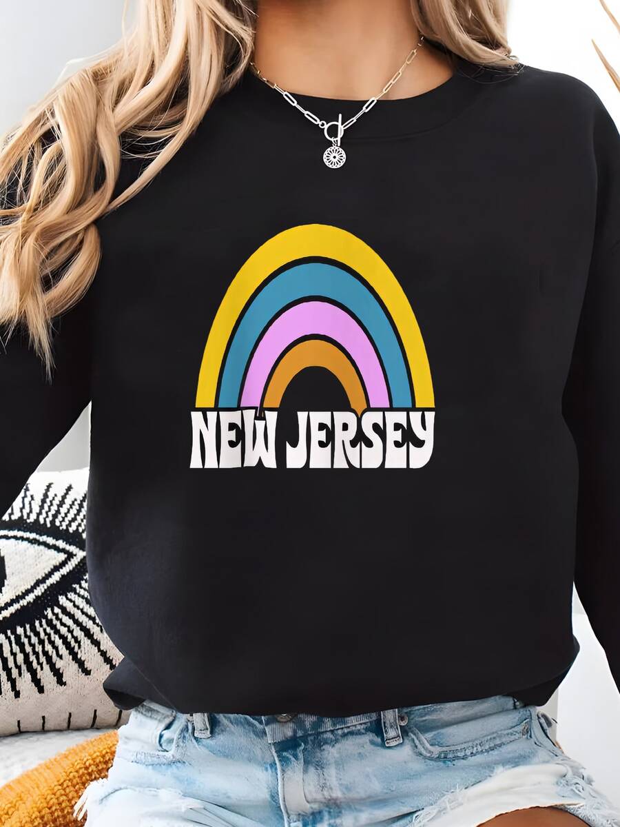 Women Plus Size Sports Sweatshirts - 黑色 - 查看 1
