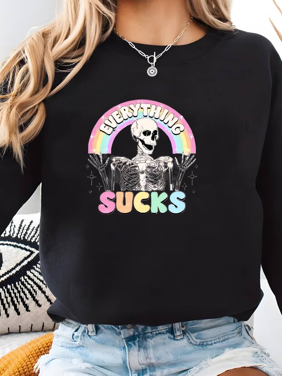 Women Sports Sweatshirts - Black - View 1