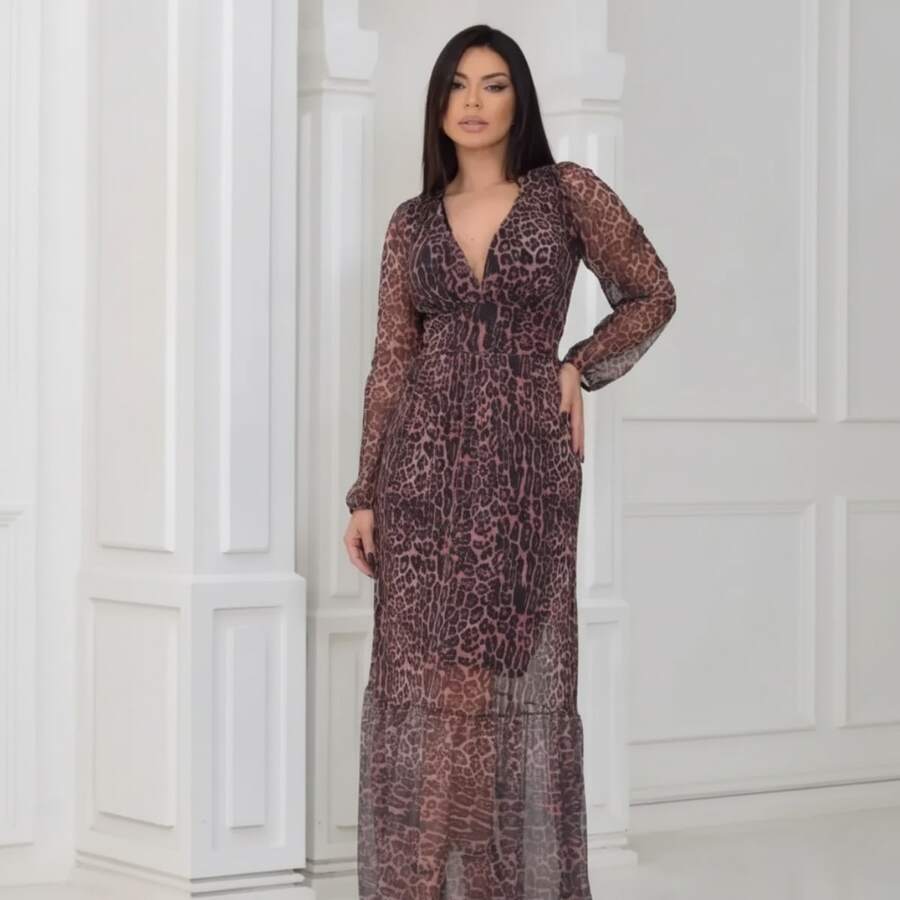 Women Dresses - Mocha Brown - View 1