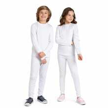 2-Piece Set: Thermal Base Layer Shirt And Pants For Winter, Children's, Teen, Pre-Teen, Unisex, Girls, Girls, Boys, Sizes 1 To 16 - Black - View 5