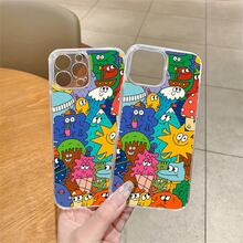 Funda para teléfono con estampado de animales, colorida y adorable, de una sola pieza, hecha de material TPU+PC transparente, compatible con carga inalámbrica magnética, a prueba de golpes, resistente a arañazos, compatible con iPhone 17 Pro Max/17/17 Pro/17/11/12/12 Pro/12 Plus/13/13 Pro/13 Plus/13 Pro Max/14/14 Plus/14 Pro/14 Pro Max/15/15 Plus/15 Pro/15 Pro Max/16/16 Plus/16 Pro/16 Pro Max/16e, S25 Ultra/S24 Plus/S23+/S22/A35/A55/A15/A16/A36/A56/A26/A54/S25 Edge - transparente - Ver 6
