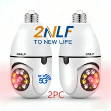 Cámara Inteligente|Monitoreo Hogar|2nlf®Cámara Inalámbrica |4MP|1080P|Bluetooth Configuración|360° Pan Tilt|Audio Bidireccional|Visión Nocturna Color|Detección Humana|Seguimiento Movimiento|Alerta Inmediata|Grabación Micro SD|Almacenamiento en la Nube|Instalación Fácil|Eseecloud App|Hogar|Exterior|Oficina|Apartamento - Tipo de Enchufe A USA (110-127V) - Ver 2