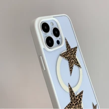 Patrón de dibujo, carcasa de teléfono móvil simple y de moda, compatible con iPhone 11 / 12 / 13 / 14 / 15 / 16 / Pro / Max y Galaxy plus / Pro / S22 / S23 / S24 / s25 / ultra / fe. Muy adecuado como regalo de vacaciones, regalo de San valentín. - Blanco - Ver 5