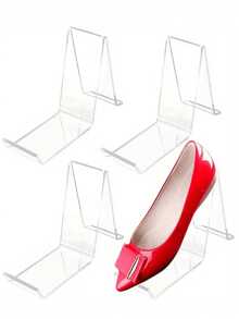 Transparent Acrylic Shoe Store Display Rack, Transparent Sandal Display Rack, High Heel Display Rack, Shoe Organizer, For Home, Shopping Center - Clear - View 9
