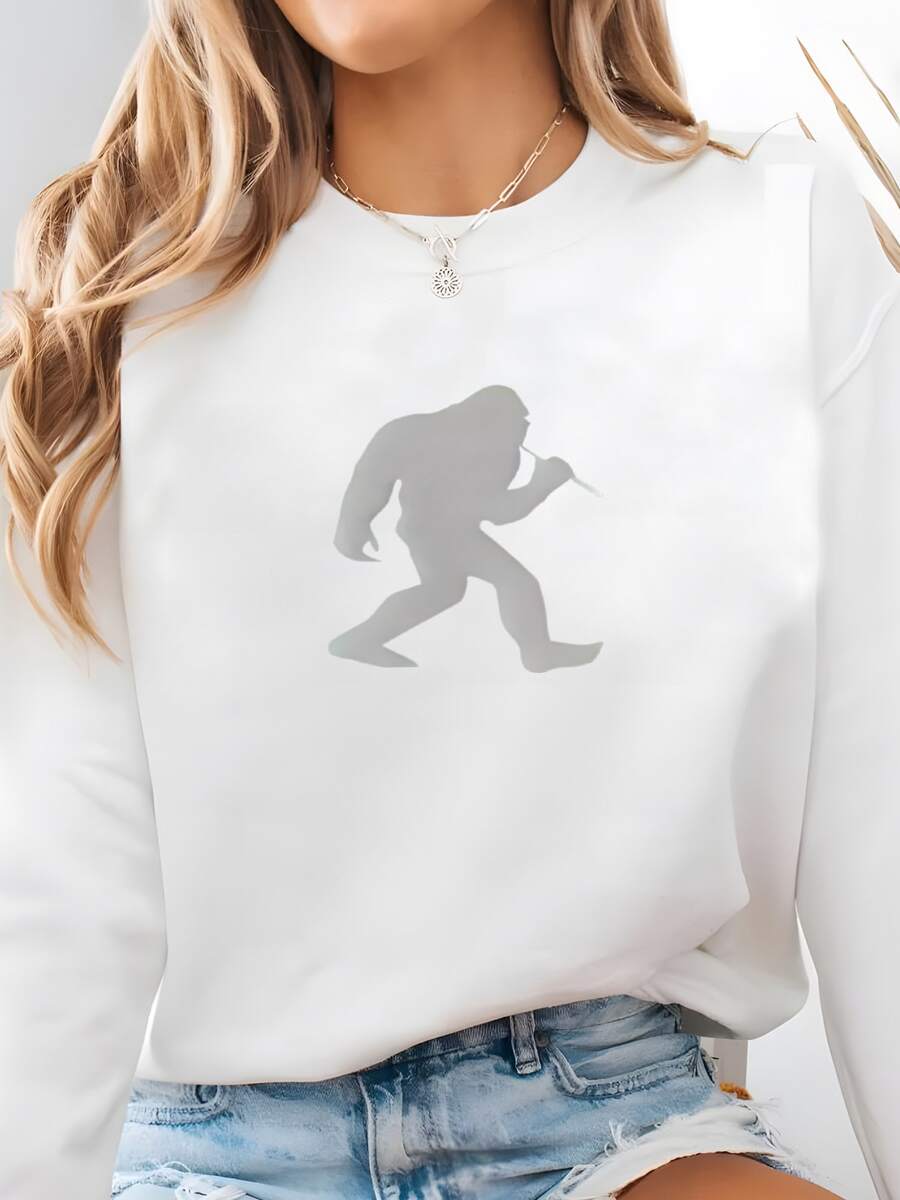 Sudadera De Golfista Bigfoot, Regalo De Golfista Divertido, Sudadera De Golf, Sombrero De Golf Para él, Sudadera De Sasquatch Divertido, Sudadera De Golf Sudadera - Blanco - Ver 1