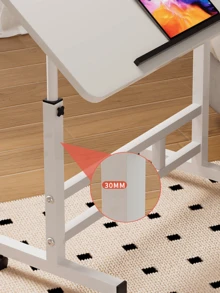 1 pieza Escritorio portátil para laptop, mesa de noche simple para estudiantes en el hogar, escritorio plegable y ajustable para escribir para apartamentos de alquiler - Multicolor - Ver 7