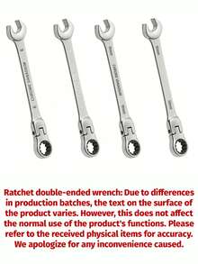 1pc Ratchet Wrench Set, Includes Multiple Small Wrenches, 1pc, Affordable Price, Best Value, Auto Repair Tool, Home Repair Tool (We Sell Separately, Please Check Model When Purchasing. Thank You!) - Multicolor - View 9