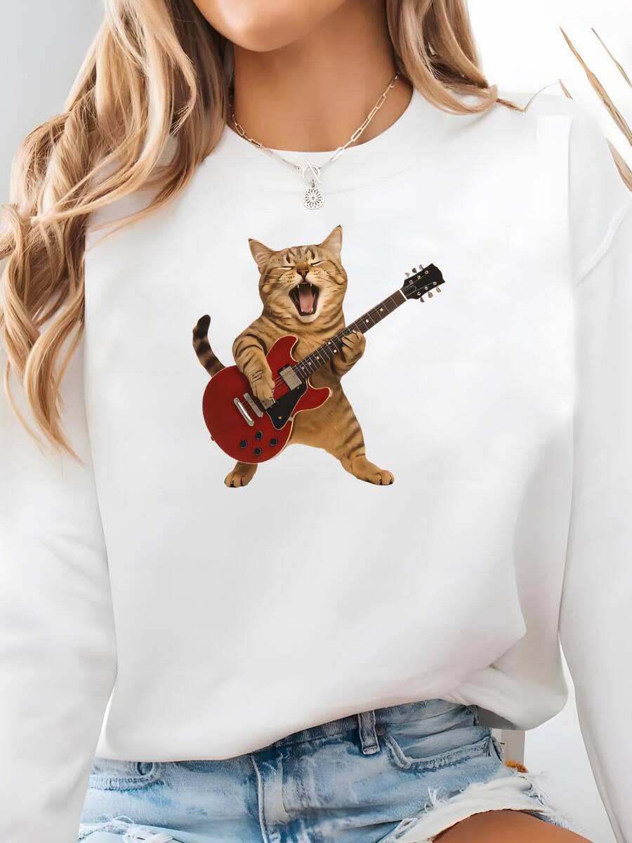 Women Sports Sweatshirts - 白色 - 查看 1